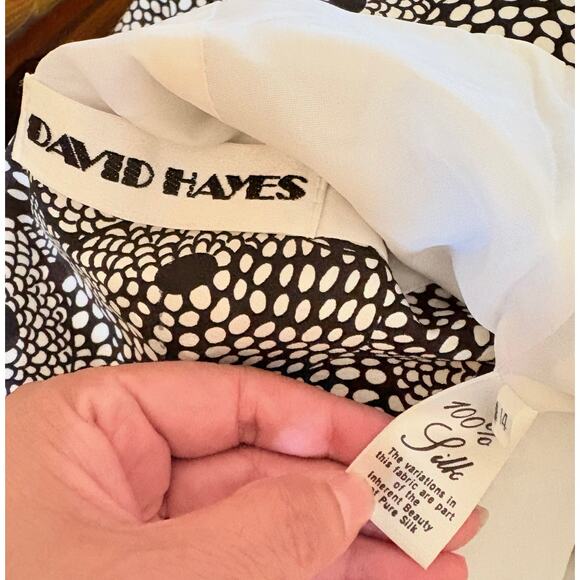 David Hayes for I. Magnin Silk 2pc Skirt Suit - Size 14 - Picture 6 of 12